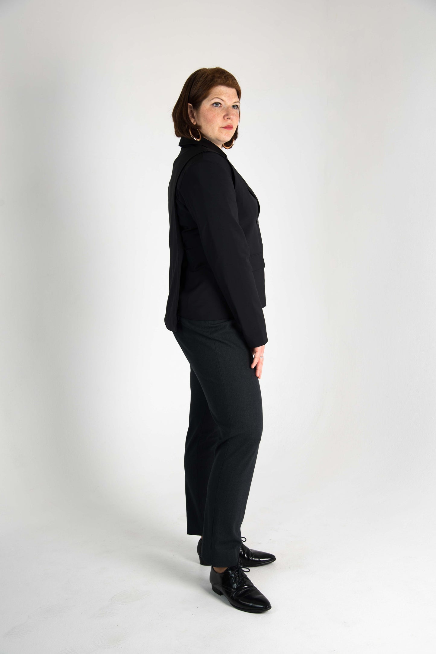 Größenverstellbarer Blazer – Raven Black