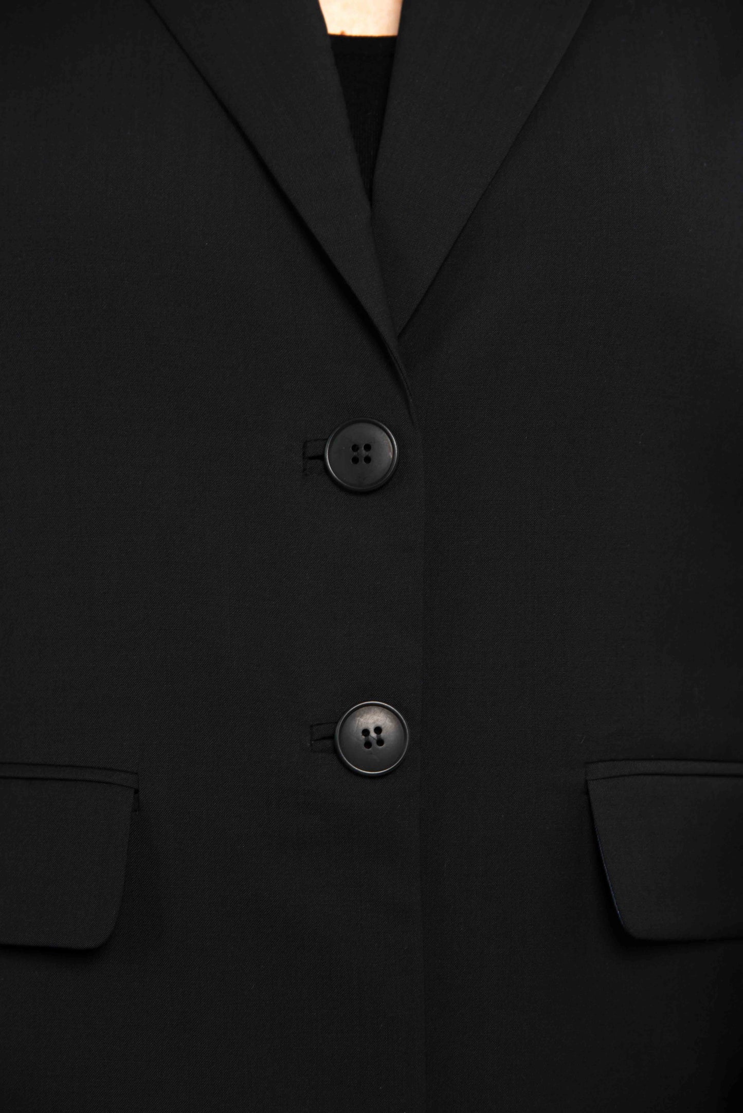 Größenverstellbarer Blazer – Raven Black