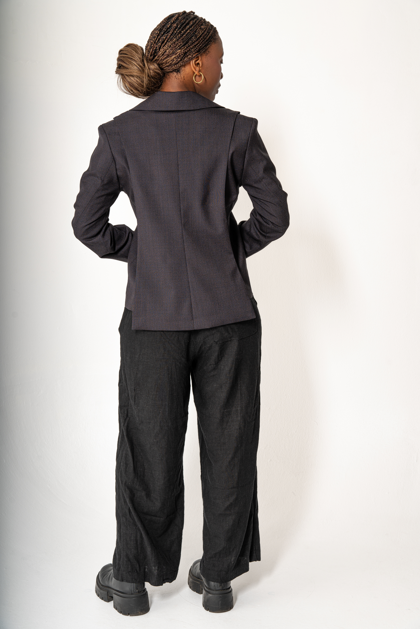 Größenverstellbarer Blazer – anthrazit