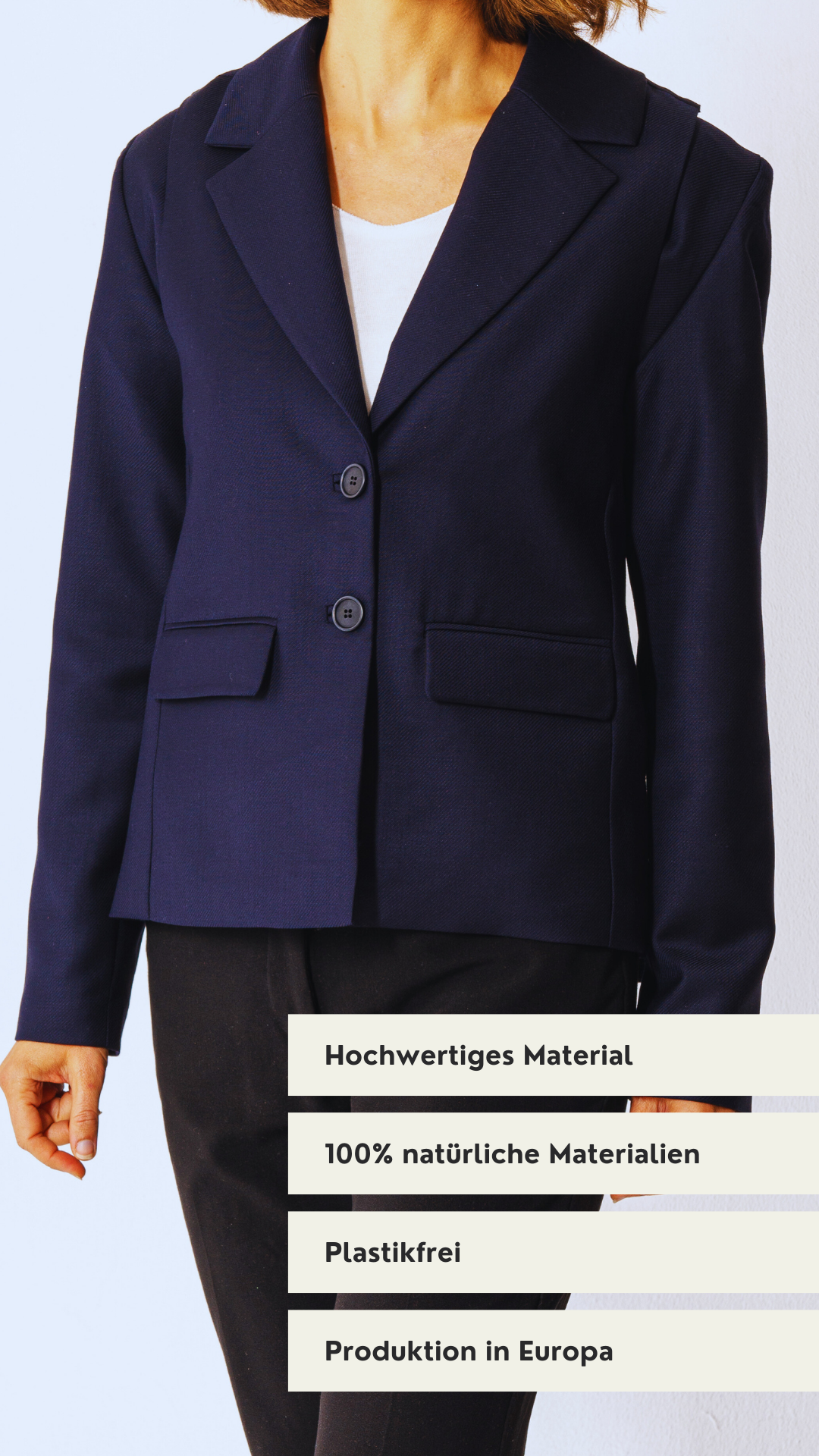 Größenverstellbarer Blazer – Black Iris