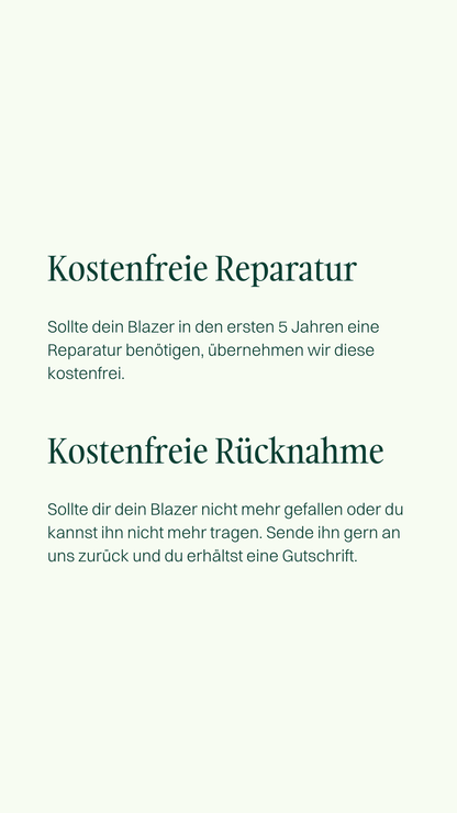 Größenverstellbarer Blazer – Black Iris