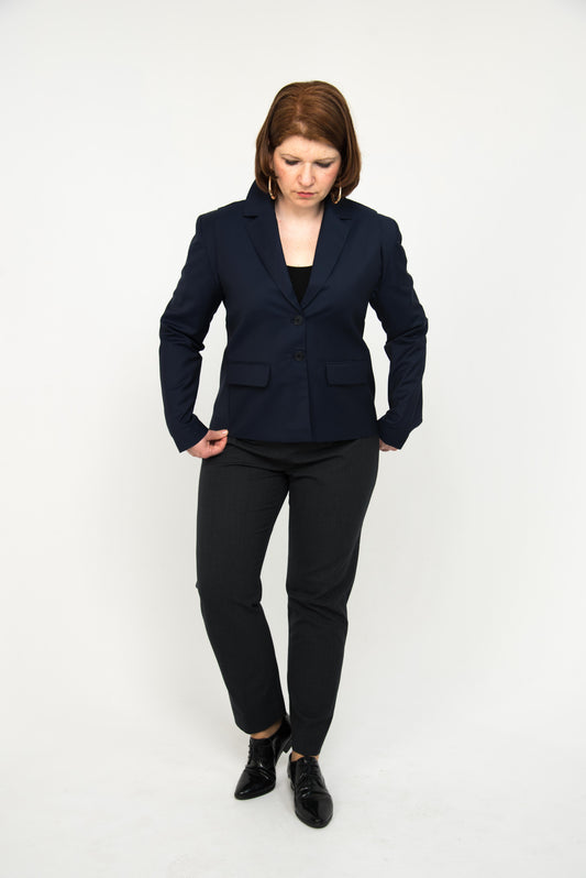 Größenverstellbarer Blazer – Black Iris