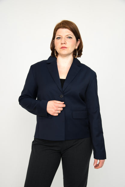 Größenverstellbarer Blazer – Black Iris