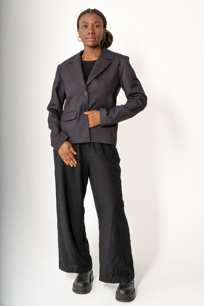 Größenverstellbarer Blazer – anthrazit